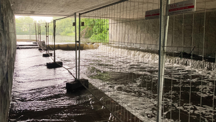Überschwemmungen; Mühlenteichbrücke